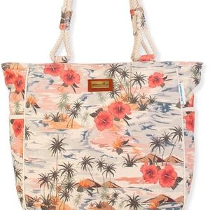 Palms Shoulder Tote Bag NEW by Caribbean Joe